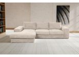 Ecksofa WERK2 "Rozzana Design Ecksofa mit hohem Komfort, zeitlos & elegant, L-Form", weiß, B:280cm H:86cm T:190cm, 100% PES, Sofas, Ecksofa, in kuschelweichen Trendstoffen Cord, Breitcord und Plüsch