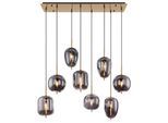 GLOBO LIGHTING Hängeleuchte "BLACKY I", messingfarben, H: 120cm, 1 Stk., Leuchten, Hängelampe/Pendelleuchte/unterschiedliche Gläser, Hängeleuchte