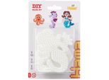 Hama Iron on bead plates - Mermaid Seahorse Hexagon