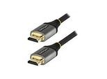 StarTech.com 4 m 8K HDMI 2.1 Kabel - 8K 60Hz/4K 120Hz HDR10+ eARC - Ultra High Speed - HDMI-Kabel mit Ethernet - HDMI männlich zu HDMI männlich - 4 m - abgeschirmt - Grau, Schwarz - passiv, Support von 4K 120 Hz, unterstützt 8K 60 Hz (7680 x 4320)