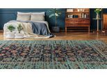 Teppich PADIRO "Charme 225", bunt (multi, blau), B:200cm H:5mm L:290cm, Baumwolle, Chenille, Polyester, Teppiche, Teppich, Chenille Flachgewebe im Vintage Stil