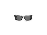 Sonnenbrille PHILIPP PLEIN "Sunglasses PLEIN PURE CRYSTAL", Damen, 0202, schwarz, schwarz, Sonnenbrillen Sonnenbrille