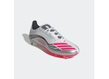 Fußballschuh ADIDAS PERFORMANCE "F50 MESSI PRO FÜR FESTE BÖDEN", Damen, Gr. 42, cloud weiß, lucid rot, silber metallic, Synthetik, Textil, Schuhe Fußballschuh, geeignet für Rasenplätze