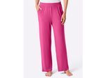 Jerseyhose FEEL GOOD, Damen, Gr. 24/25, Kurzgrößen, schwarz, fuchsia, 95% Viskose, 5% Elasthan, unifarben, Hosen Jerseyhose
