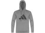Kapuzensweatshirt ADIDAS PERFORMANCE "adidas Tech Line Hoody COMBAT SPORTS" Gr. S, grau, schwarz, Sweatshirts, Damen, S, Obermaterial: 100% Polyester
