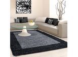 Hochflor-Teppich AYYILDIZ TEPPICHE "Life Shaggy 1503", grau (anthrazit), B:200cm H:30mm L:290cm, Kunstfaser, Teppiche, Hochflor-Teppich, als Läufer und in rund erhältlich, Shaggy, Langflor, Wohnzimmer