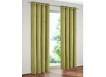Vorhang WIRTH "Trondheim B" Gr. 5, grün (hellgrün), B:131cm H:225cm, Chenille, Polyacryl, Gardinen, Vorhang