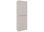 Xora Schuhschrank, Kaschmir, Kunststoff, 10 Fächer, 70x210x34 cm, Garderobe, Schuhaufbewahrung, Schuhschränke