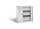 C+P Akten-Sideboard Omnispace mit Rollladen, 3 Ordnerhöhen, H1230xB1200xT420mm Front Lichtgrau Korpus Lichtgrau ; C + P Möbelsysteme (3233-00|S10106)