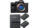 Sony Alpha ILCE-7 V + Ladegerät BC-QZ1 + 2x Akku NP-FZ100
