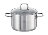 Kochtopf FISSLER "viseo", silber (silberfarben), Ø:24cm, Töpfe, Kochtopf, Induktion
