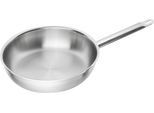 Bratpfanne ZWILLING "Pro", silberfarben, B:29,8cm H:5,8cm L:51,5cm Ø:28cm, Pfannen, Bratpfanne, 18/10 Edelstahl, Sigma Clad Boden, breiter Schüttrand