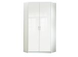 Mid.you Eckschrank Wimex Clack, Weiß, Weiß Hochglanz, Holzwerkstoff, 8 Fächer, 95x198x95 cm, BQ - Bündnis für Qualität, Made in Germany, DIN EN ISO 9001, Schlafzimmer, Kleiderschränke, Eckschränke