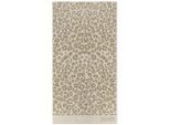Joop! Duschtuch Leo, Beige, Textil, Animalprint, 80x150 cm, Made in Germany, Oeko-Tex® Standard 100, saugfähig, Aufhängeschlaufe, strapazierfähig, durchgefärbt, angenehm weich, hochwertige Qualität, Badtextilien, Duschtücher