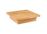 Livetastic Couchtisch, Eiche, Holz, Holzwerkstoff, Eiche, furniert, quadratisch, eckig, 25x100x100 cm, Stauraum, einfacher Aufbau, Wohnzimmer, Wohnzimmertische, Couchtische, Couchtische mit Stauraum