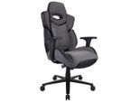 BX Gaming Gamingstuhl, Schwarz, Grau, Textil, Kunststoff, Metall, Drehkreuz, 68x114-122x68 cm, Kinder- & Jugendzimmer, Jugendmöbel, Gamingstühle