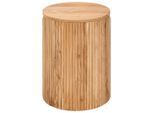 Livetastic Beistelltisch, Akazie, Holz, Akazie, Holz, rund, 40x50x40 cm, Stauraum, Wohnzimmer, Wohnzimmertische, Beistelltische