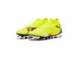 Fußballschuh PUMA "FUTURE 8 PRO FG/AG Fußballschuhe Damen", Damen, Gr. 38,5, gelb (gelb alert schwarz sun struck pink), Obermaterial: Synthetik, Textil. Futter: Synthetik, Textil. Innensohle: Textil. Laufsohle: Synthetik, Schuhe Fußballschuh