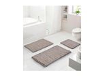 Badematte GRUND Gr. 3, taupe, rechteckig (70cm x 120cm ), 1 Stk., Badematten, Badematte