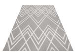 Outdoorteppich ESPRIT "Rave, ESP-54228", grau, B:133cm H:6mm L:200cm, Polypropylen (PP), Teppiche, Outdoorteppich, mit Hoch-Tief-Effekt, Rauten-Design, modern, robust, Terrasse, Küche
