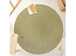 Outdoorteppich AYYILDIZ TEPPICHE "RELAX 4311", grün, H:5mm Ø:120cm, Polypropylen, Teppiche, Outdoorteppich, pflegeleicht, robust, In- und Outdoor geeignet, grosse Farbauswahl