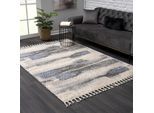 Hochflor-Teppich SANAT "Versay 1506", grau, B:200cm H:45mm L:290cm, Kunstfaser, Teppiche, Hochflor-Teppich, Wohnzimmer, Langflor, Shaggy Teppich