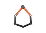 Faltschloss KRYPTONITE "Evolution 790 Ø 5,4 mm", orange (orange, schwarz), SicherheitsschlösserL:90cm Ø:5,4mm, Faltschloss, L:90cm Ø:5,4mm