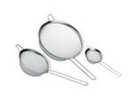 Küchensieb KELA "Abtropfsieb-Set Profi 3tlg.", silber (silberfarben), Ø:20cm, Edelstahl, Küchensiebe, Küchensieb