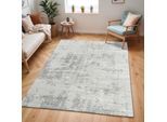 Teppich LIVABLISS "DALI", grau, B:160cm H:11mm L:220cm, Kunstfaser, Teppiche, Teppich, Moderner Designerteppich in Marmor Optik, Kurzflor Wohnzimmerteppich
