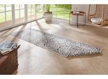 Läufer HANSE HOME "Jardin" Gr. 12, beige (creme, grau), B:80cm H:5mm L:350cm, Polypropylen (PP), Teppiche, Läufer, Wendeteppich, In-& Outdoor, Vintage, Balkon, Garten, Wohnzimmer, Flur
