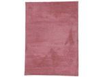 Hochflor-Teppich CARPETFINE "Silky, auch als Läufer erhältlich", rosa, B:200cm H:20mm L:290cm, Mikropolyester, Teppiche, Hochflor-Teppich, Shaggy, Langflor, uni, besonders weich, Handarbeit