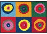 Fussmatte "Sergej" Gr. 2, bunt, B:50cm H:7mm L:75cm, Kunstfaser, WASH+DRY BY KLEEN-TEX, Teppiche, Fussmatte, Schmutzfangmatte, rutschhemmend, In- und Outdoor geeignet, waschbar