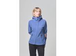 Fleecejacke BENCH. "NINJA", Damen, Gr. 38, blau (dusky blau), Fleece, Obermaterial: 100% Polyester, unifarben, figurbetont, Jacken Fleecejacke