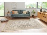 Teppich HANSE HOME "Antik Flowers" Gr. 3, beige (sand), B:135cm H:5mm L:195cm, Viskose, Teppiche, Teppich, Orientalisch mit Fransen, Orient, Wohnzimmer, Schlafzimmer, Esszimmer