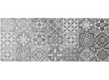 Fussmatte Gr. 4, grau (grau, weiß), B:80cm H:7mm L:200cm, Polyamid, Teppiche, Fussmatte
