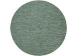 Teppich BRUNO BANANI "Venezia" Gr. 10, grün, H:4mm Ø:200cm, Kunstfaser, Teppiche, Teppich, Flachgewebe, Sisal-Optik, meliert, UV-beständig, Outdoor geeignet