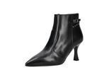 High-Heel-Stiefelette NERO GIARDINI "Nero Giardini Stiefelette Leder", Damen, Gr. 38, schwarz, Leder, Schuhe