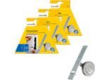 Einlass-Gurtwickler SCHELLENBERG "für das Rollladensystem Maxi, Lochabstand 21,5 cm, Unterputz-Montage", silber (silberfarben), 3 Stk., Gurtwickler, für Rollladengurte mit 23 mm Breite