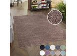 Hochflor-Teppich CARPET CITY "City Shaggy", braun, B:200cm H:30mm L:200cm, Polypropylen, Teppiche, Hochflor-Teppich, Auch als Läufer, Langflor, Uni, Shaggy, flauschig-weich