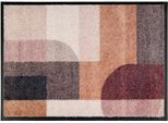 Fußmatte "Bellevue", orange (terra), B:67cm H:8mm L:100cm, Kunstfaser, SCHÖNER WOHNEN-KOLLEKTION, Teppiche, Fußmatte, Türmatte, Schmutzfang, In und Outdoor, Sauberlauf, waschbar