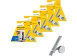 Einlass-Gurtwickler SCHELLENBERG "für das Rollladensystem Maxi, Lochabstand 18,5 cm, Unterputz-Montage", silber (silberfarben), B:50cm, Gurtwickler, für Rollladengurte mit 23 mm Breite
