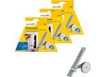 Einlass-Gurtwickler SCHELLENBERG "für das Rollladensystem Maxi, Lochabstand 18,5 cm, Unterputz-Montage", silber (silberfarben), B:50cm, Gurtwickler, für Rollladengurte mit 23 mm Breite
