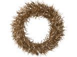 Dekokranz "Marica, Weihnachtsdeko", gold (goldfarben), H:7cm Ø:43cm, Kunststoff, LEGER HOME BY LENA GERCKE, Dekokränze, Kranz in goldfarbener Optik, Türkranz, Ø ca. 43 cm