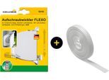 Aufputz-Gurtwickler SCHELLENBERG "Flexo für das Rollladensystem Mini, inkl. Rollladengurt in weiß", weiß, 1 Stk., Gurtwickler, Aufschraubwickler aufklappbar, höhenverstellbar, 180 schwenkbar weiß