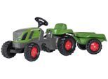 Tretfahrzeug ROLLY TOYS "Fendt 516 Vario", grün, Tretfahrzeuge, KinderB:47cm H:52cm T:134cm, Kunststoff, Traktor mit Trailer, B:47cm H:52cm T:134cm