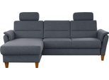 Ecksofa HOME AFFAIRE "Palmera L-Form, B: 244 cm - OTTO. Verlässliche Qualität.", grau (anthrazit), B:244cm H:89cm T:163cm, 100% Polyester;Struktur (100% Polyester);Luxus-Microfaser in Lederoptik (100% Polyester), Sofas, Ecksofa, optional Bettfunktion & Bettkasten, Federkern