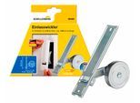 Einlass-Gurtwickler SCHELLENBERG "für das Rollladensystem Maxi, Lochabstand 18,5 cm, Unterputz-Montage", silber (silberfarben), B:50cm, Gurtwickler, für Rollladengurte mit 23 mm Breite
