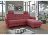 Ecksofa HOME AFFAIRE "Palmera L-Form, B: 244 cm - OTTO. Verlässliche Qualität.", lila (chianti), B:244cm H:89cm T:163cm, Sofas, Ecksofa, optional Bettfunktion & Bettkasten, Federkern