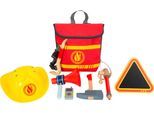 Spielzeug-Helm SMALL FOOT "Feuerwehrrucksack", rot, Rollenspielzeug, KinderB:16cm H:36cm L:26cm, Holz, Kunststoff, B:16cm H:36cm L:26cm