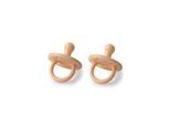 Filibabba Silicone pacifier 2-pack - Peach